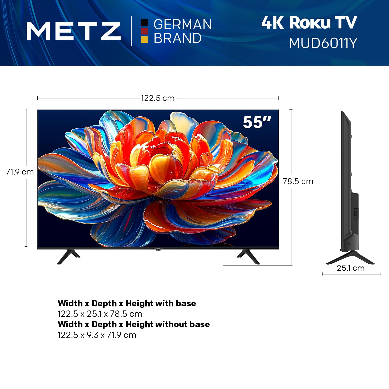 metz-55mud6011z-blue-roku-tv-4k-uhd-smart-tv-55-zoll-139-cm-schwarz image 2