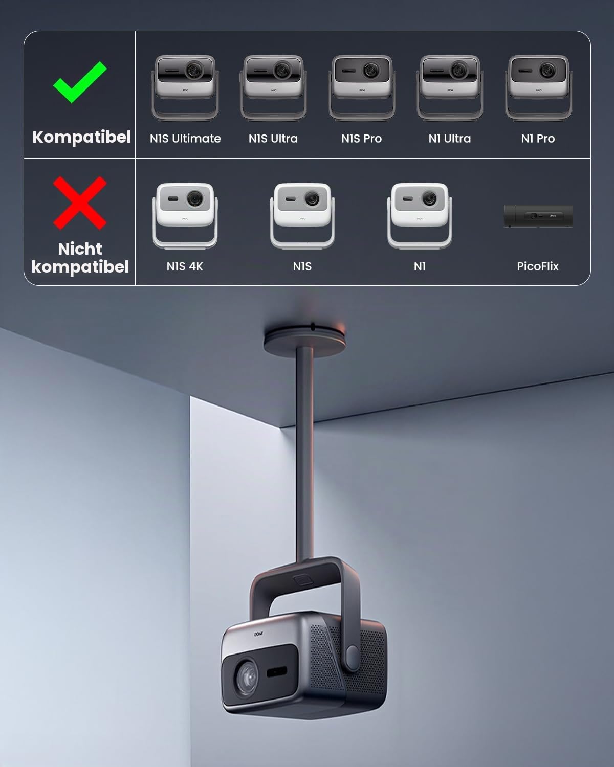 jmgo-deckenhalterung-f-r-n1s-ultra-n1s-ultimate-n1s-pro-n1-ultra-n1-pro image 2