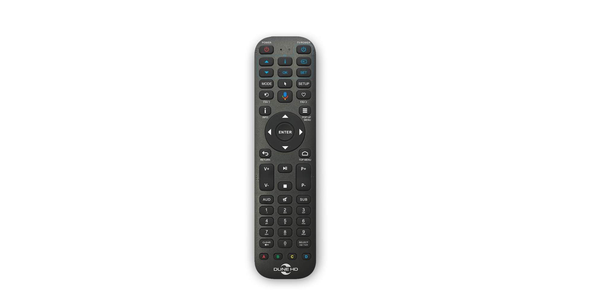 dune-hd-bt-backlit-remote-r4-bluetooth-fernbedienung-mit-beleuchtung-air-mouse-u image 1