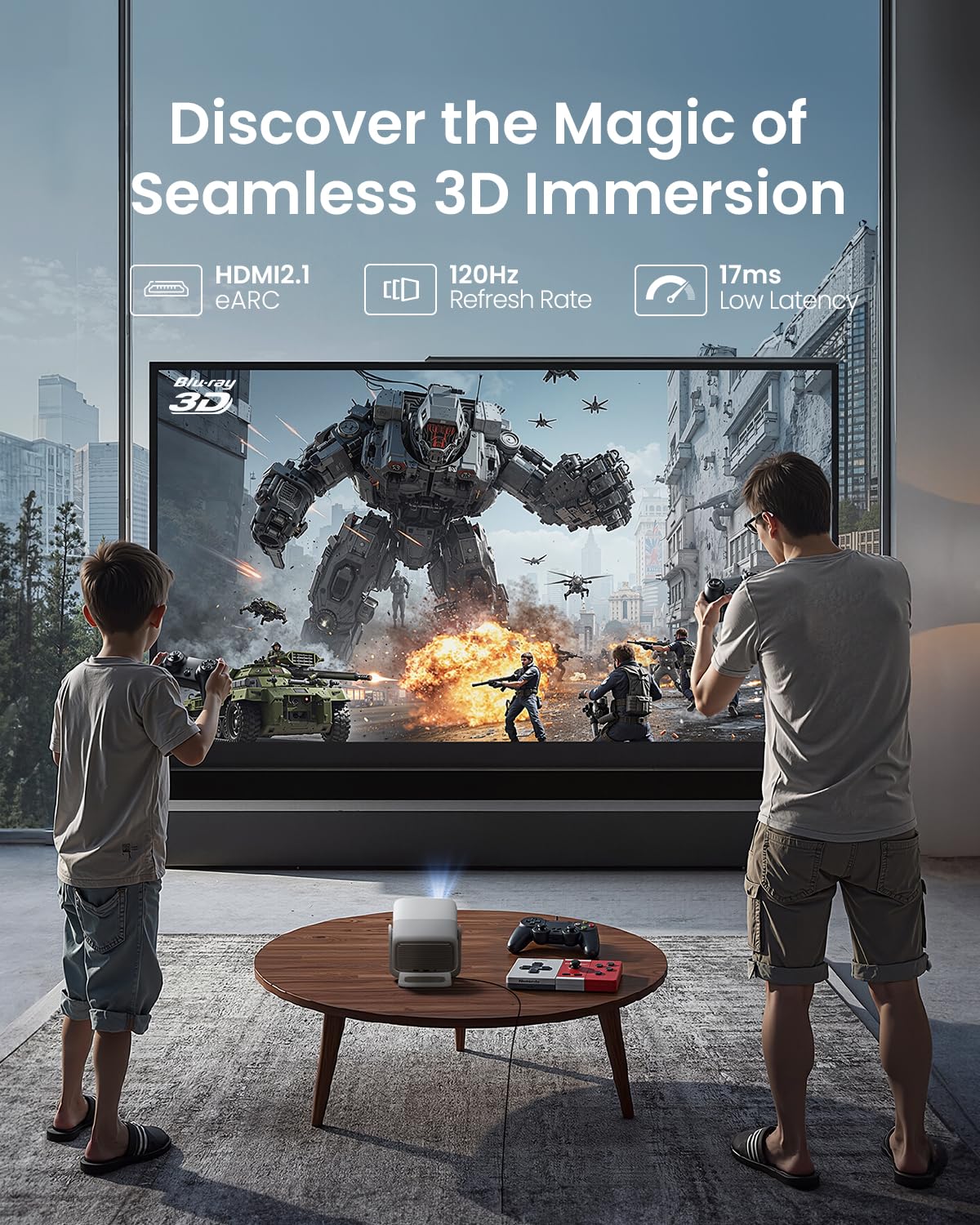 jmgo-n1s-4k-uhd-mini-beamer-projektor-bodenst-nder-bundle image 5