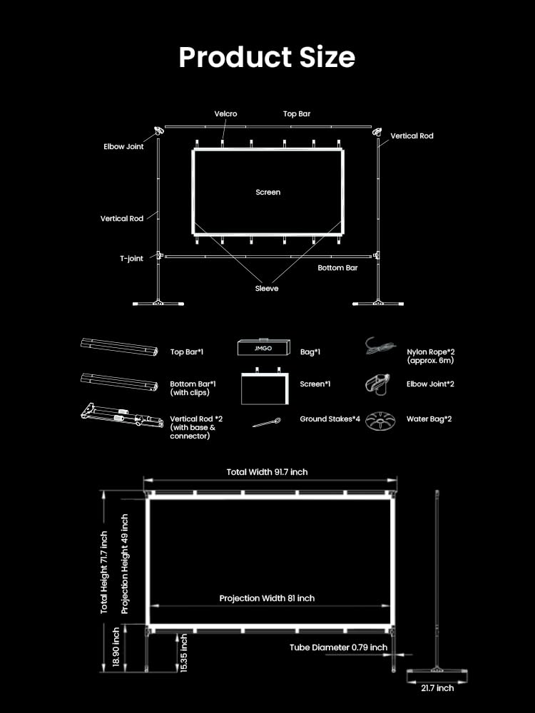 jmgo-100-zoll-projektorleinwand-4k-3d-hdr-front-und-r-ckprojektion image 5