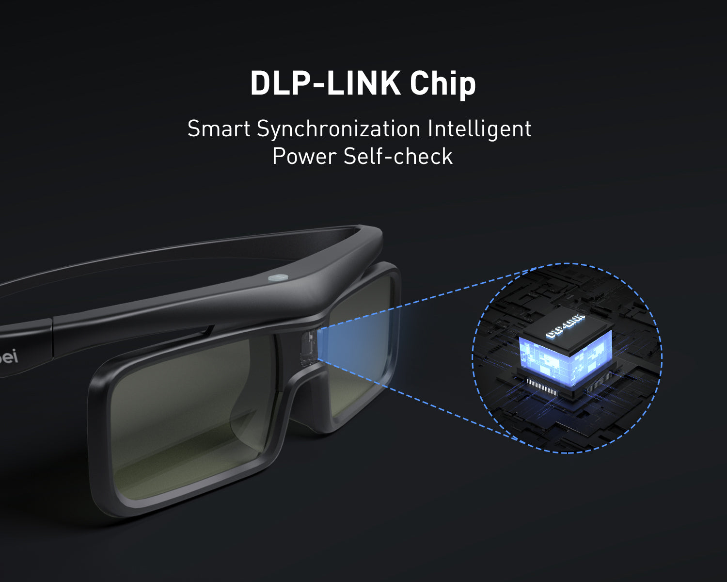 dangbei-wiederaufladbare-dlp-link-3d-brille-universal-3d-shutterbrille image 2